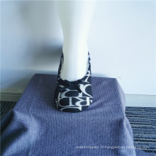 Chaussettes de pantoufles de mode de plancher imprimé à semelles souples d&#39;intérieur